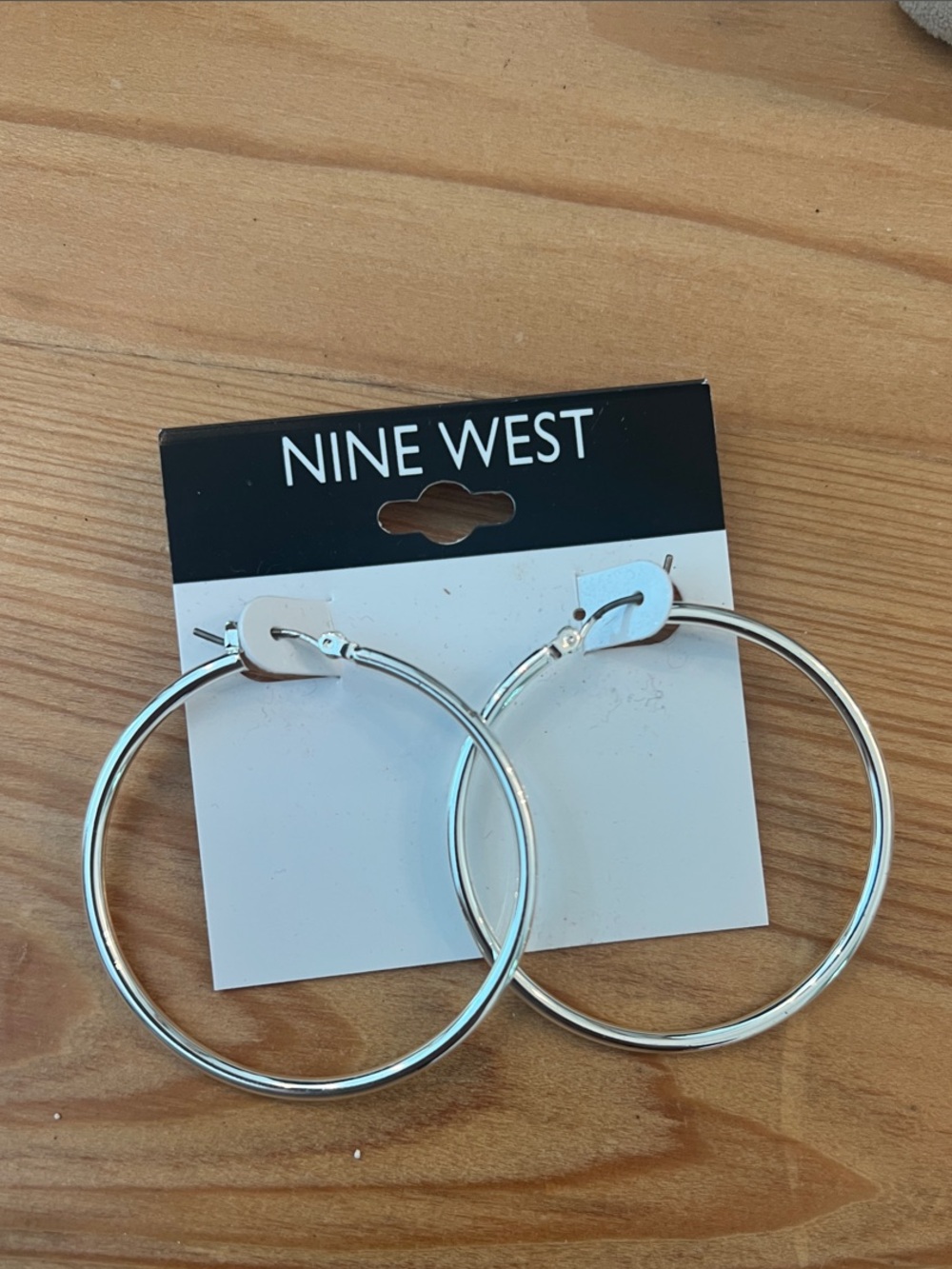 Nine West Silver Hoop Earrings